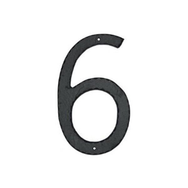 Gardengear 10 In Textured Modern Font Individual House Number 6 GA98017